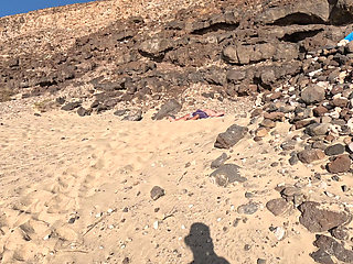 Towel Secret - I Helped Him Cum Under the Beach Towel