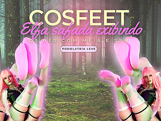 Cosfeet - Gothic Forest Elf and Her Magical Feet