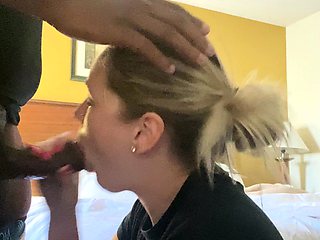 Big ass chubby blonde milf loves sucking big cock