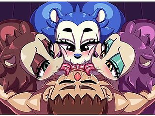 Foursome With Three Busty Phat Ass Furrys!!! - Waifu Crossing