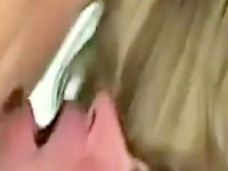 Blonde Big Titted MILF Aline Fucked by a Thick Cock in Her Hairy Pussy