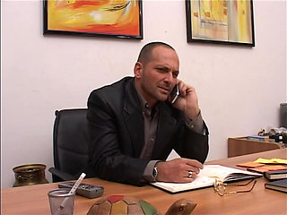 The boss's big dick in ass