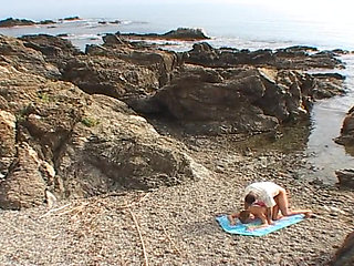 Naughty Couple Doing Anal Sex on the Beach