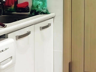 Fucking a Sexy Maid in the Kitchen When Her Husband Isn't Home