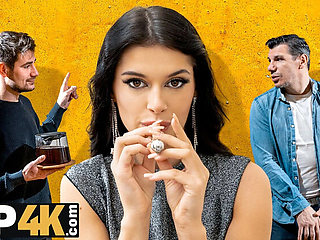 Hot Brunette Cheats on BF with Older Daddy in Next Room - HD Fuck