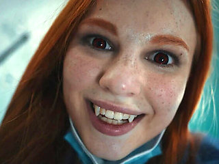 Redhead Nurse Hypnotizes Brunette With Big Tits - Lesbian Vampire Mind Control Sex