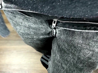 Husband Fills My Red Panties with His Warm Cum and I Will Go to Work in These Panties. My Fetish.