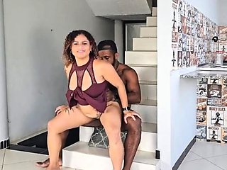 Amateur couple doing very hardcore doggystyle