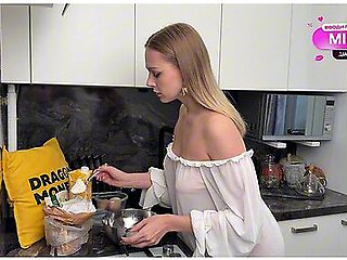 The Best Breakfast Is Pancakes With Banana Jam And Long Sex - My Wife Is Great At It