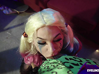 Harley Quinn Cosplay Facial Fuck Defeat