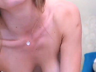 Stella Cardo Bounces on a Dildo on the Bed