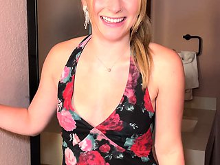 Blondie gave him a blowjob for New Year POV