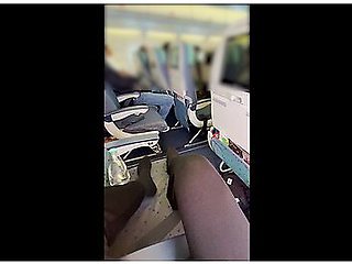 Fingering My Wet Pussy During A Flight (public - Almost Caught)