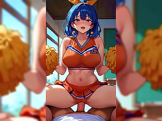 Beautiful elf girl gets fucked on the beach, she has huge tits and a perfect body