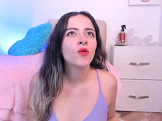 Sexy Blonde Just Wants to Have Sex with Guys in Her Room