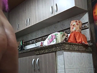 Kitchen Hot Time Sexy Girl Fuck Cucumber Deep in Holes and Squirting Very Wet Beackfast Daddylove