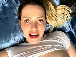 Blonde teen solo stripdance