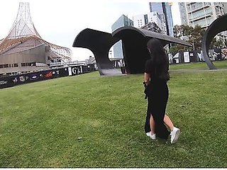 Asian Girl Visits Melbourne To Ride A Big Cock - Twosetduet