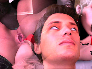 Indira QOS Blacked PMV with Club Girls - BBC Worship