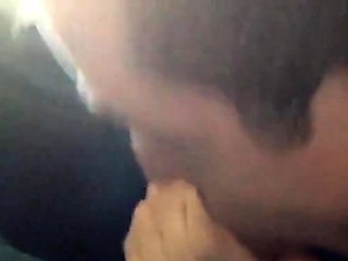 Dirty Car Blowjob Outdoor Amateur Fun with CIM Swallow