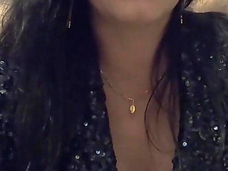 Smoking Pee Play in Shiny Outfit. Bathroom Fetish and Messy Wet Fun