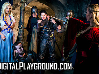 DIGITALPLAYGROUND - Queen Rebecca More Rules Over Tina Kay In A Sinister Realm With Daring Allure