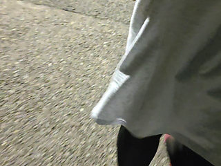 public pantyhose flashing