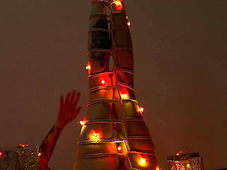 Just Me Pretending to Be Your Christmas Tree P.s. Feet Lovers Might Really Enjoy the Tease