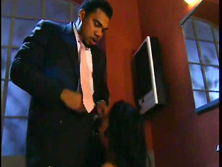 Cute and Slutty Brunette Has an Interracial Fuck and Sucks a Big Black Cock Cumming in Her Mouth