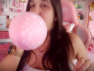 Puffy Cheeks Balloon Blowing - Bunny Looner