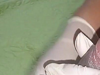 Granny Masseuse Rich with Gloves