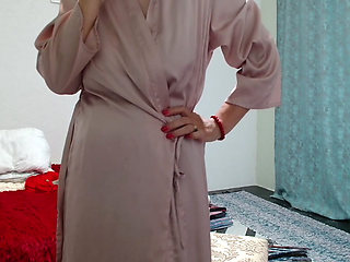 My panties in my hairy cunt made an argasm