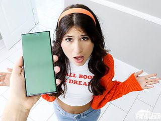 Big ass clip with modest Charlotte Mae from Dad Crush