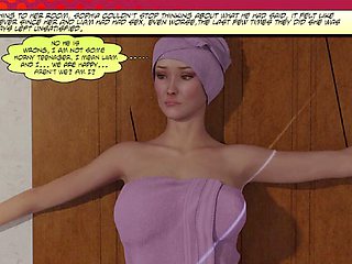 A wifey and stepmom welcome Mr. Parker home with some naughty surprises