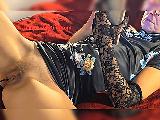 Hairy MILF Pussy & Clitoris Play - Long Tube in Urethra & Cervix Vibrator Fuck