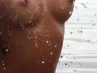 Hot Latina Teen Danica Oiled and Wet Nude on the Beach