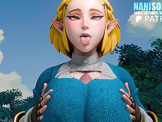 Princess Zelda Ahegao Titjob POV Rule34