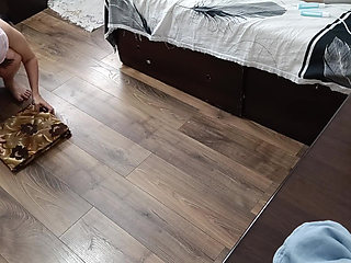 Sexy Wife Workout at Home Naked