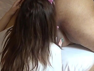 Gorgeous White Girl Learns How to Rim a Big Black Man Starring Valentina Jade