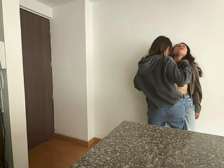 A Lesbian Dominates Me Before I Go to Work