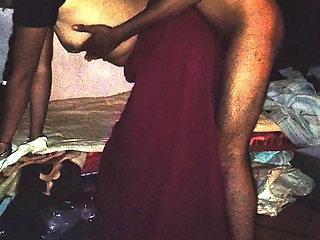 desi couple hot romance in saree