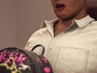 Sexy Married Teacher Having Threesome with Two Lucky Students - the Office