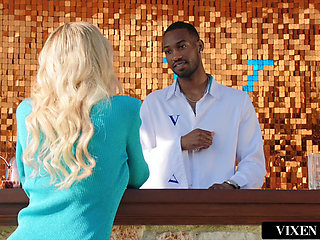 VIXENPLUS MILF Brandi Takes On 2 BBCs At Hotel Vixen