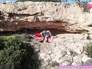 Skinny German MILF Sophie Logan gets picked up and fucked hard in Mallorca