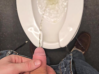 Pissing Compilation - Aaron Skeetman Peeing Everywhere and Playing with his Foreskin