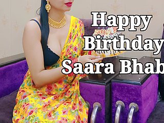 Indian beautiful Saara bhabhi celebrate her birthday with devar ji saara bhabhi give return gift devar ji sexy creampie pussy