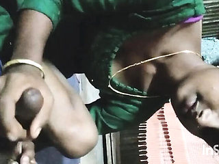 Desi Village Handjob Cumshot - Stepbrother's Penis Close-Up Sex Video