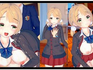 [hentai Game Koikatsu! ]have Sex With Big Tits Vtuber Shigure Ui.3dcg Erotic Anime Video