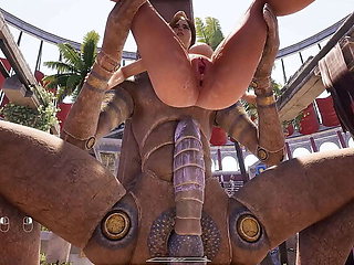 Lara Croft Tight Ass Anal Fuck - Huge Cock 3D Hentai Game Animation Gangbang with 1000 Spectators