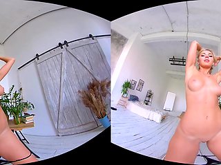 Busty Blonde Teen 18+ Teasing In Exclusive Stasyq Vr Video